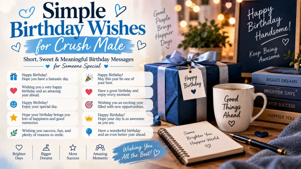 Simple Birthday Wishes for Crush Male