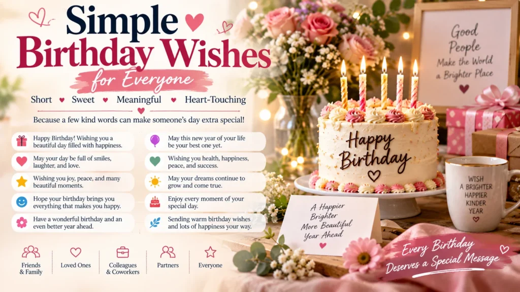 Simple Birthday Wishes for Everyone