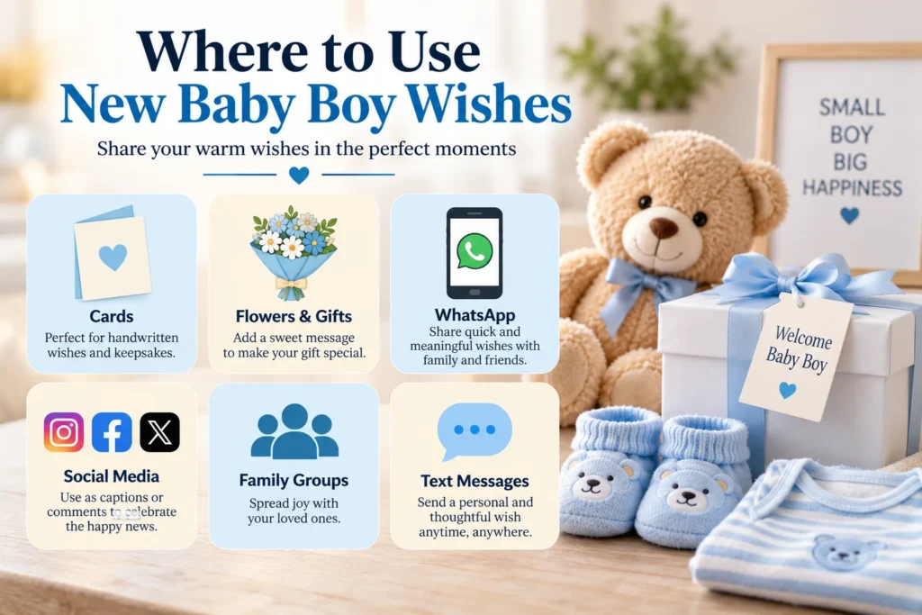 Where to Use New Baby Boy Wishes
